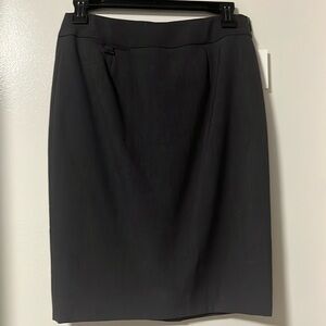 Calvin Klein charcoal pencil skirt, size 2, brand new with tags